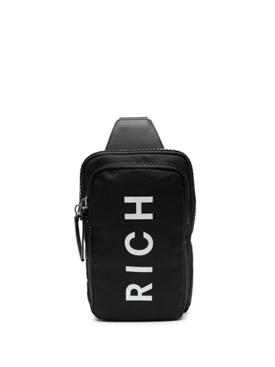 John Richmond Rucksack Mit Logo-print In Schwarz