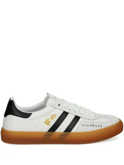 John Richmond Logo-stamp Low-top Snealers In White