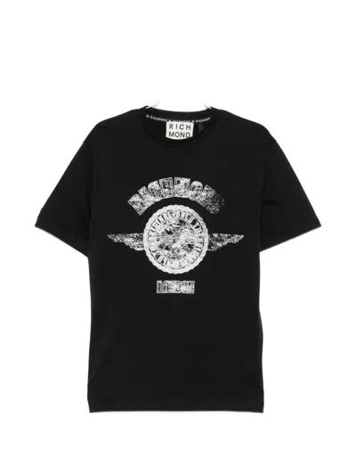 John Richmond Logo-detail T-shirt In Black