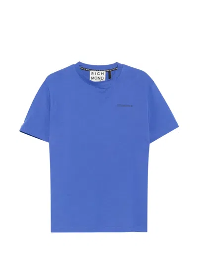 John Richmond Logo-detail T-shirt In Blue