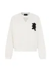 John Richmond Logo-patch Sweatshirt In Neutrals
