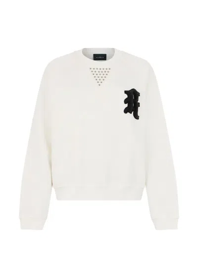 John Richmond Logo-patch Sweatshirt In Neutrals