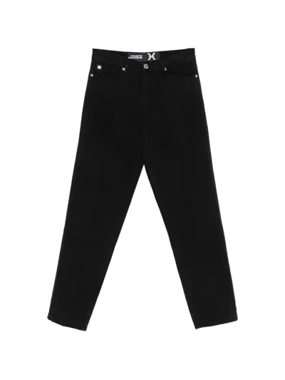 John Richmond Logo-plaque Jeans In Black