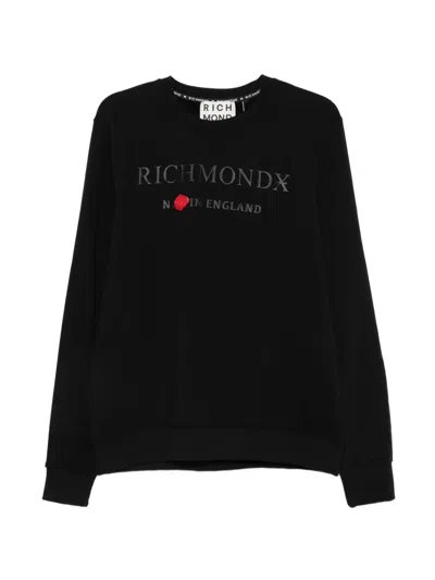 John Richmond Logo-print Sweatshirt In Black