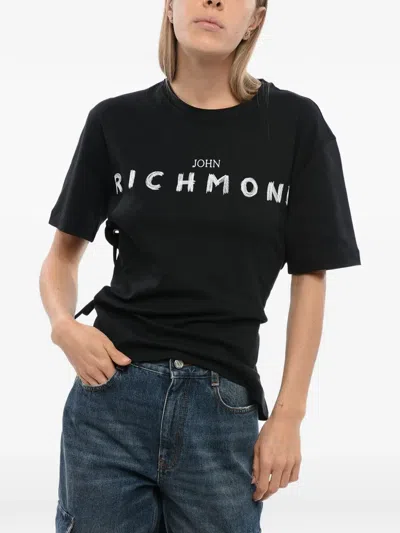 John Richmond Logo-print T-shirt In Black