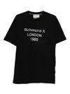 John Richmond Crew Neck T-shirt With Print In Black