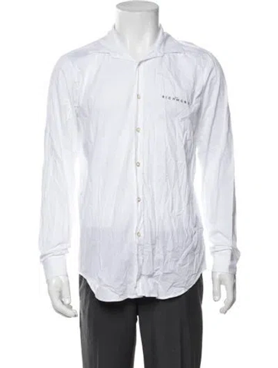 Pre-owned John Richmond Long Sleeve Dress Shirt In White