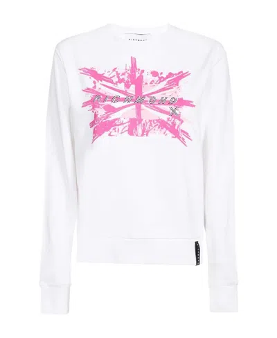 John Richmond Long-sleeved Sweater In White