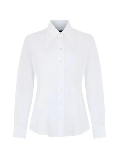 John Richmond Long-sleeve Shirt In White