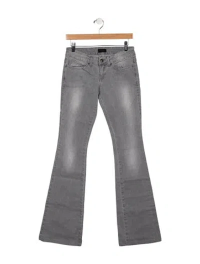 Pre-owned John Richmond Low-rise Wide Leg Jeans W/ Tags In Gray