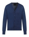 John Richmond Man Cardigan Blue Size Xxl Viscose, Nylon