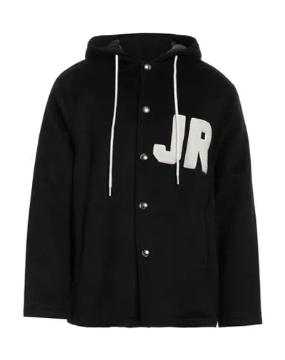 John Richmond Man Coat Black Size 42 Wool, Polyester