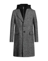 John Richmond Man Coat Black Size 44 Polyester In Black