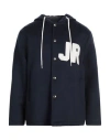 John Richmond Man Coat Navy Size 40 Wool, Polyester