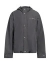 John Richmond Man Jacket Charcoal Size 44 Cotton, Polyester In Grey