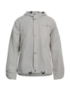 John Richmond Man Jacket Grey Size 42 Cotton, Polyester In Grey
