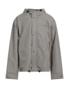 John Richmond Man Jacket Grey Size 42 Cotton, Polyester In Grey