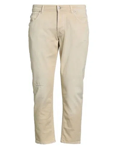 John Richmond Man Jeans Beige Size 32 Cotton, Elastane In Neutral