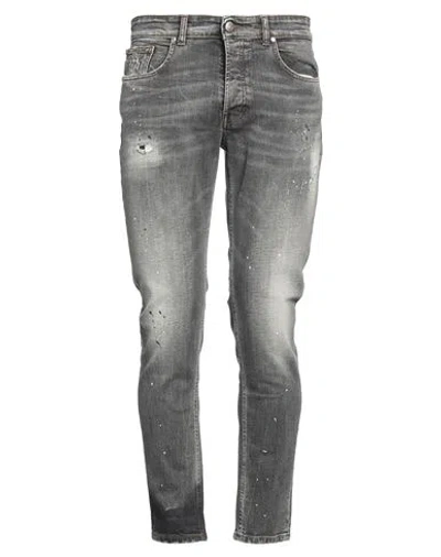 John Richmond Man Jeans Black Size 35 Cotton, Elastane