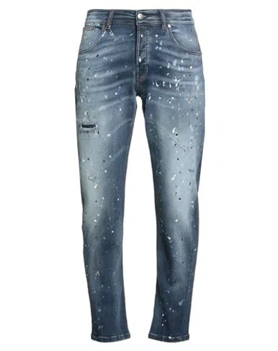 John Richmond Man Jeans Blue Size 33 Cotton, Elastane