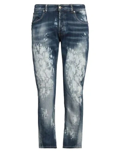 JOHN RICHMOND JOHN RICHMOND MAN JEANS BLUE SIZE 34 COTTON, ELASTANE