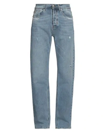 John Richmond Man Jeans Blue Size 35 Cotton, Elastane