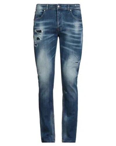 John Richmond Man Jeans Blue Size 35 Cotton, Elastane