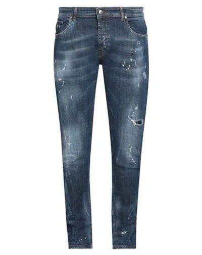 John Richmond Man Jeans Blue Size 35 Cotton, Elastane