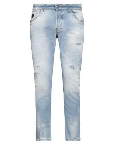 John Richmond Man Jeans Blue Size 34 Cotton, Elastane