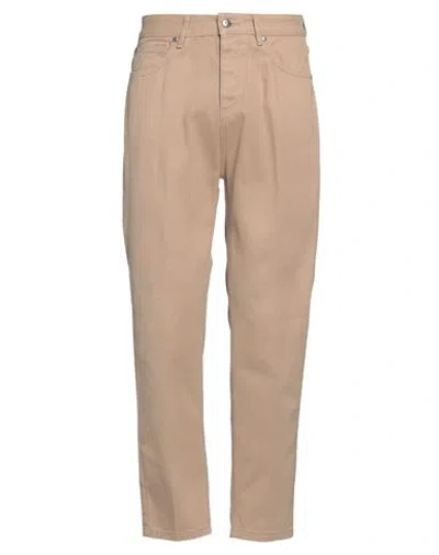 John Richmond Man Jeans Camel Size 34 Cotton In Beige