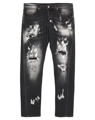 John Richmond Man Jeans Charcoal Size 33 Cotton, Elastane In Gray