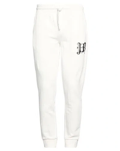 John Richmond Man Pants Off White Size Xxl Cotton, Polyester In Animal Print