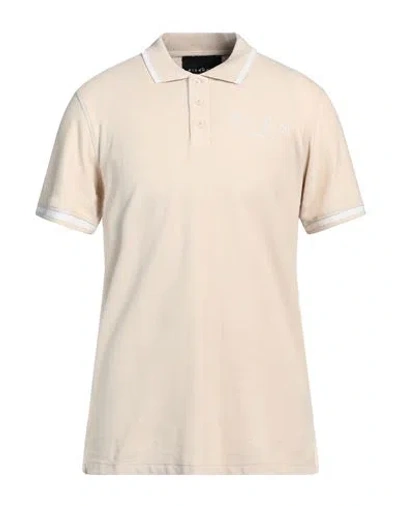 John Richmond Man Polo Shirt Beige Size Xxl Cotton In Neutral