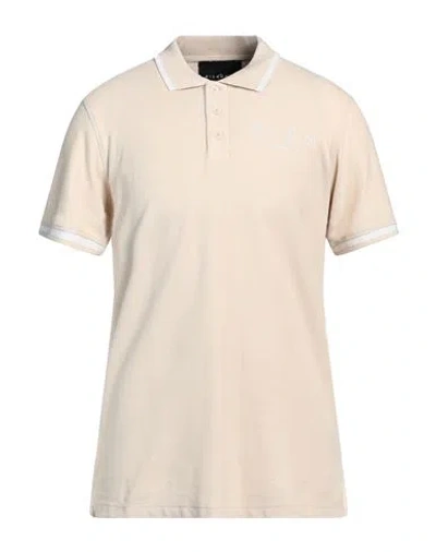 John Richmond Man Polo Shirt Beige Size Xxl Cotton
