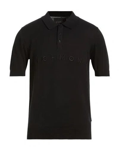 John Richmond Man Polo Shirt Black Size Xl Cotton