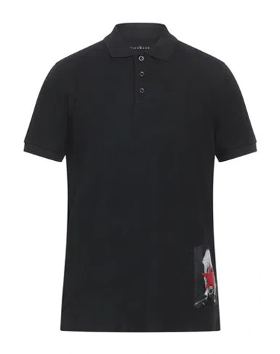 John Richmond Man Polo Shirt Black Size Xxl Cotton