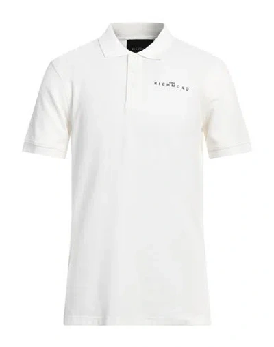 John Richmond Man Polo Shirt Off White Size Xxl Cotton