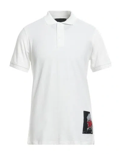 John Richmond Man Polo Shirt Off White Size Xxl Cotton