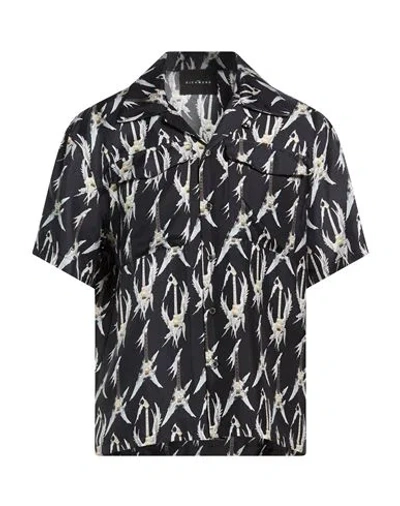 John Richmond Man Shirt Black Size 44 Silk