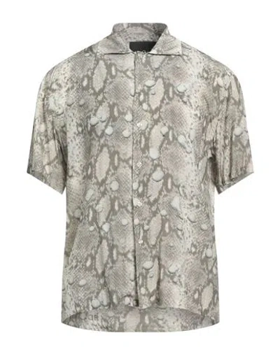 John Richmond Man Shirt Grey Size 44 Viscose