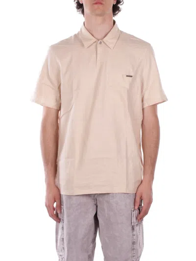 John Richmond Man Shirt Ump26364poxx Sandshell Polo Aima Sand In Other