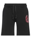John Richmond Man Shorts & Bermuda Shorts Black Size Xxl Cotton In Black
