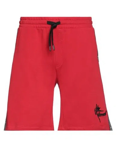 John Richmond Man Shorts & Bermuda Shorts Red Size Xxl Cotton