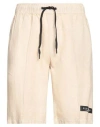 John Richmond Man Shorts & Bermuda Shorts Sand Size S Linen In Beige