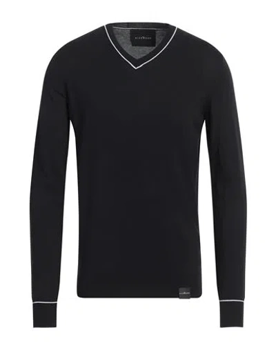 John Richmond Man Sweater Black Size S Viscose, Nylon