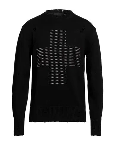 John Richmond Man Sweater Black Size Xl Cotton
