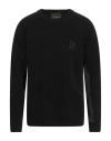 John Richmond Man Sweater Black Size Xl Merino Wool In Black