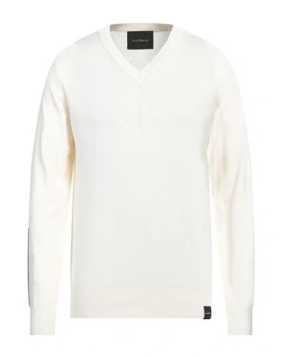 John Richmond Man Sweater Cream Size Xxl Viscose, Nylon In White