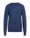 John Richmond Man Sweater Navy Blue Size Xxl Merino Wool, Acrylic