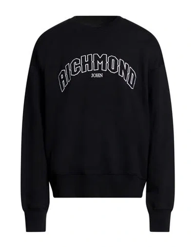 John Richmond Man Sweatshirt Black Size L Cotton